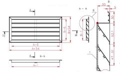 Чертеж фасадной решетки